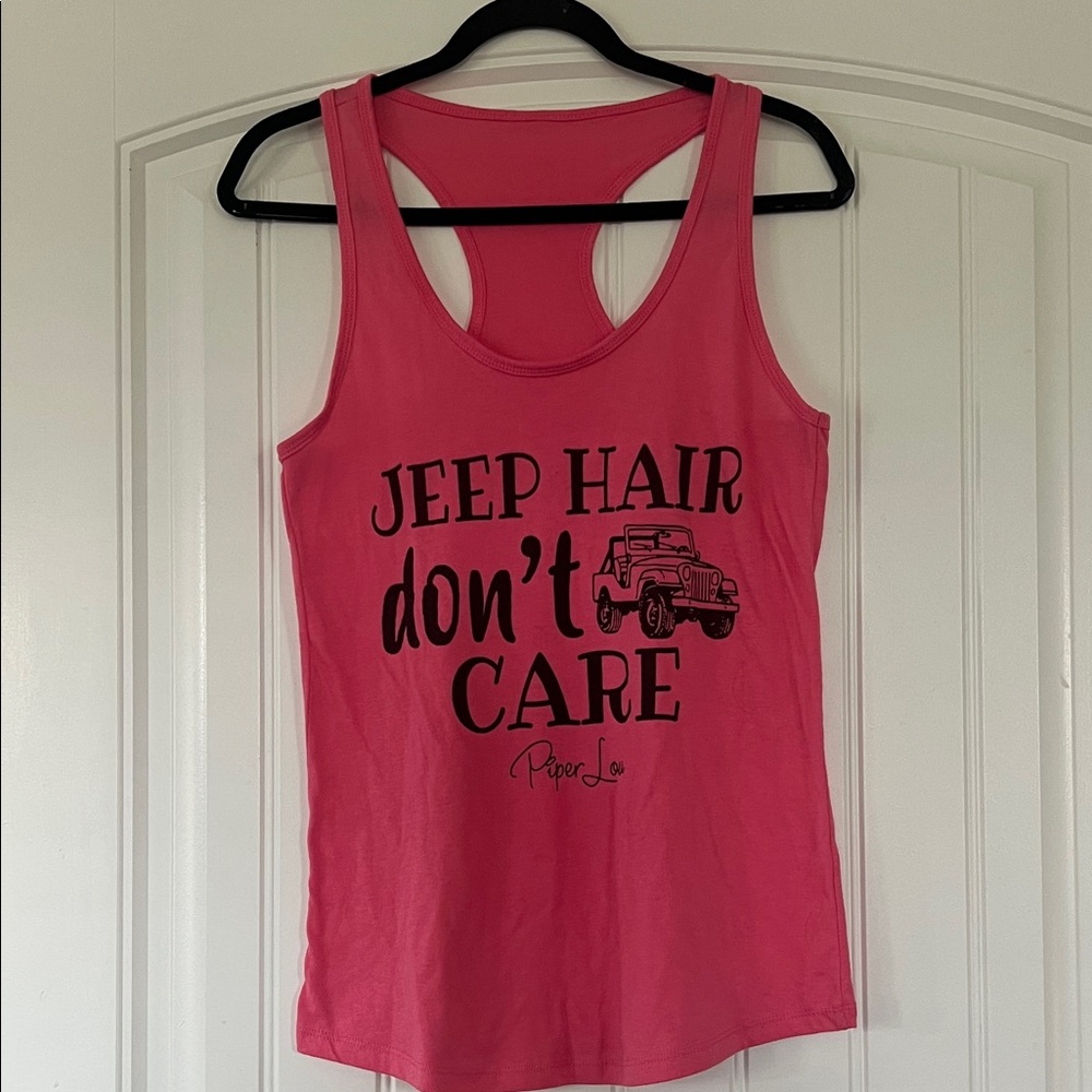 Jeep Hair Don’t Care Tank Top Small